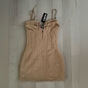 Murci Beige Corset Dress NWT
